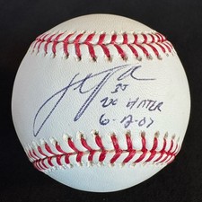 Justin Verlander No Hitter 6-12-07 Signed Autographed Baseball Ball JSA LOA picture