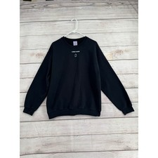 Lonely Ghost Sweatshirt Unisex Large Black Text Me When You Get Home Graphic picture