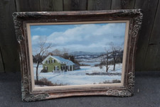 Arthur A .  Henderson Snow Scene Painting New England picture