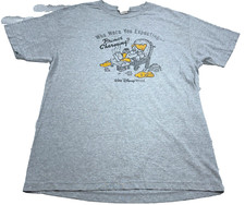 Vintage Disney Shirt Men Large Gray Tee Grumpy Walt World Spell Out Y2K 2000s * picture