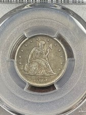 PCGS VF35 1875 CC TWENTY CENT PIECE.  VERY ORIGINAL SURFACES picture