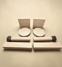 The Original No Makeup Makeup MEDIUM LOT x2 Foundation & Brushes Damaged picture