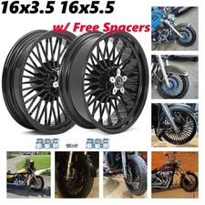 Dyna Street Bob Low Rider FXDB FXDL Fat Spoke Wheels 16x3.5 16x5.5 for Harley picture