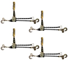 4 PK Easy Ratchet Chain Load Binder with 5/16