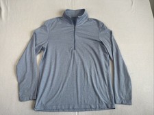 Lululemon Mens Soft Jersey 1/2 Zip Pullover Size Medium Lightweight Stretch Blue picture