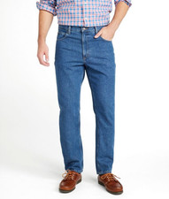 L.L.BEAN Men's Double L® Jeans, Classic Fit, Straight Leg, Stonewashed Denim (NE picture