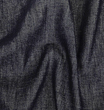  Midnight Navy Stretch Cotton Twill Fabric  picture