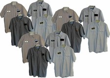 Used Work Shirts Lot of 15 Grade B Long / Short Sleeve Mechanics -Free Shipping picture