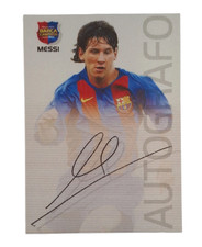 Barca Campeon Soccer Card Messi Signed Auto Printed 2003 lot picture