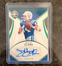 Panini 2019 Limited Ink Dallas Clark Colts Emerald Spotlight Auto /5 LI-DC picture