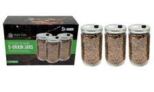 Premium 5-Grain Mushroom Quick Colonizing 32oz 5-Grain Spawn Jars (3-Pack) picture