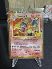 Charizard 4/102 GOLD ENGLISH Pokémon 30th Anniversary Celebrations Classic NM picture