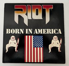 Riot Born In America Quality Records Rock Vinyl LP Record Cardboard Sleeve picture