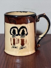 2000 Kazuri Kenya New Cast Masai Ceramic Owl/Bird Mug picture