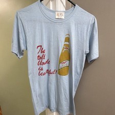 VTG NWOT Deadstock Miller Light “Little Sister”Swan Brand T Shirt Women’s S/M picture