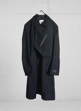 adidas Y-3 (ワイスリー) by Yohji Yamamoto FW20 CH1 Wool Flannel Coat 'Black' GK4383 picture