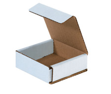1-500 CHOOSE QUANTITY 3x3x2 Corrugated White Mailers Packing Boxes 3