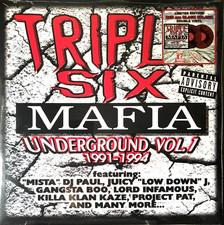 THREE 6 MAFIA - Underground Vol 1 (Sealed Double Vinyl RED & BLACK SPLASH, 2026) picture