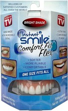 Instant Smile Comfort Fit Flex - Bright White - Upper Veneer Cosmetic Teeth picture