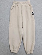 Flag Nor Fail Oversized Jogger Sweatpants Women's Sz M Beige Logo Spell Out picture
