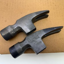 Vintage Vaughan 999 20 oz Claw Hammer Smooth Milled Face USA Lot Of 2 HEAD ONLY* picture