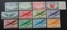 SCOTT #C20-C22, C23-C24, C25-C31 MINT NH 1935-1944 VINTAGE AIRMAIL COMPLETE SETS picture