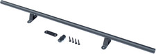 DIYHD 4FT Library Ladder Track Extension with Wall Brackets, Black | Add picture