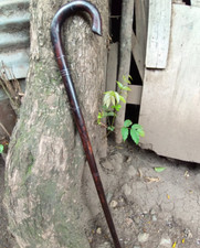 Original African Blackwood & Rosewood Art Walking Stick Cane Handmade Unisex picture