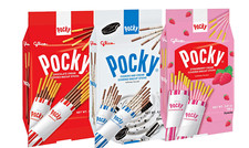 GLICO POCKY Family Three Variety Packs - Strawberry, Chocolate & Cookies Cream picture