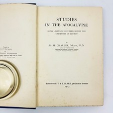 Studies in the Apocalypse R.H. Charles 1913 First Edition Theology picture