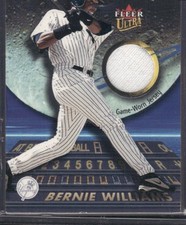 BERNIE WILLIAMS 2003 Fleer Ultra Moonshots Game-WOrn Jersey Relic NY Yankees picture