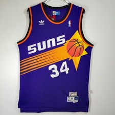 Charles Barkley #34 Embroidered Men's Fan Jersey. Purple S-XXL picture