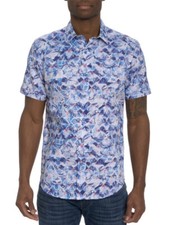 NWT Robert Graham BRENNER $198 Small Classic Fit Short Sleeve  picture