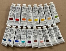 LOT OF 18 Winsor & Newton Artists' Oil Colour 37ml Oil Paint Tubes NEW picture