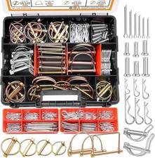 270PCS Heavy Duty Hitch Pins Clip Pins Assortment Kit for Farm Tractors Trailers picture