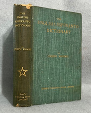 Antique Language Book English Esperanto Dictionary Vocabulary Linguistics 1908 picture