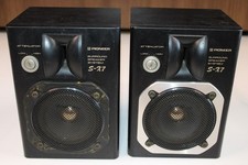 Pioneer S-X7 Bookshelf Speaker System Pair 45W 16 Ohm Japan Tested Missing Bezel picture