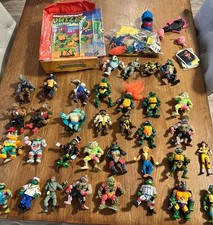Vtg Teenage Mutant Ninja Turtles TMNT Lot of 30+ Figures Accessories 80s 90s picture