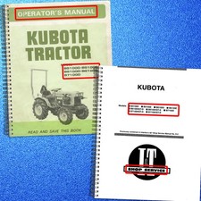 KUBOTA B5100D/E B6100D/E B6100HST B7100D Operators Service Manual BUNDLE picture