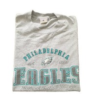VTG 2004 NFL Philadelphia Eagles Est. 1933 Logo Heavyweight T-shirt Gray Sz. XL picture