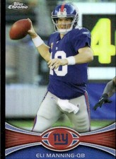 2012 Topps Chrome #103 Eli Manning Black Refractors #/299 picture