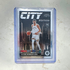 Panini 2023-24 NBA Hoops Premium Stock City Edition Victor Wembanyama RC #25 picture