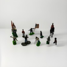 VTG  Britains Toy Soldiers Lot Metal Lead Deetail ACW Flag Bearer Queen Horse picture