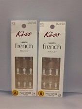 KISS Salon French Press-On Nails – Real Short DGSF03 Moon Pink 2 PACK picture