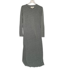 The Great Crew Neck Long Dress S Heathered Grey Long Sleeve Lounge Comfort picture
