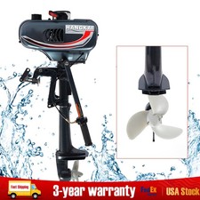 3.5HP 2 Stroke Outboard Motor Manual Start Fishing Boat Engine CDI System picture