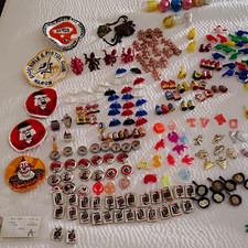 Cracker Jack Mixed Vintage Toy Prizes Lot Charms Patches Rings Mini Bottles picture