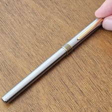Vintage Aurora Marco Polo Fountain Pen Silver Trim, Made In Italy  picture
