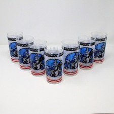 (7) - 1976 Official Kentucky Derby Frosted Mint Julep Glass Tumblers Genuine picture