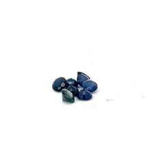 0.14ct Loose Round Cut Genuine Dark Blue Sapphire Gemstone 3mm picture
